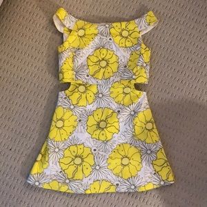 TopShop yellow floral dress